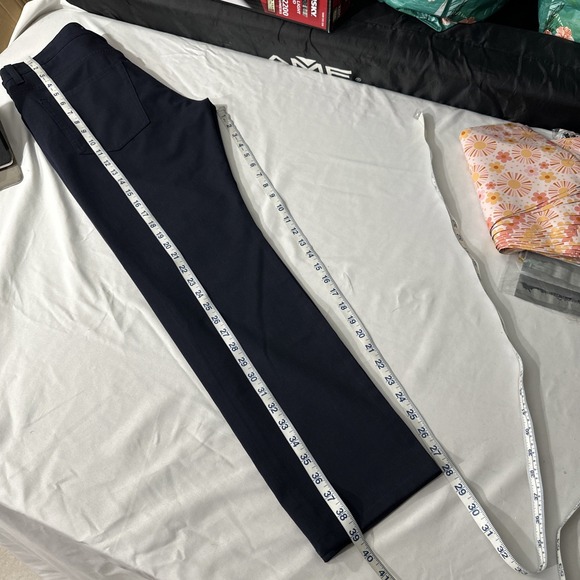 NEW $179 BOSS [ 32/32 US ] Delaware Slim Fit Trousers with Stretch in Blue U1371 - Picture 7 of 14